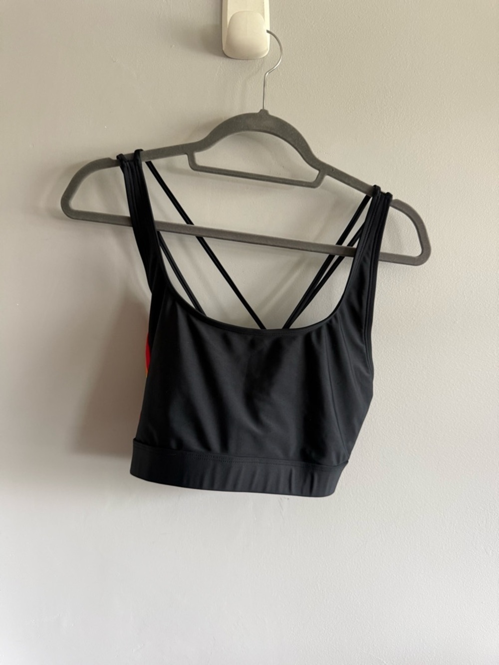 Humankind x Target Pride Sports Bra XL Black Rainbow Strappy Back